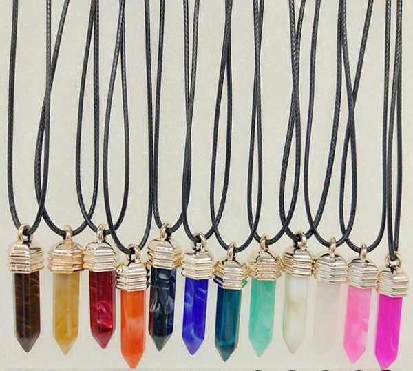 

fashion mix send silver necklace stainless steel jewelry natural stone pendant statement to circle necklace rose quartz crystal ne9157708