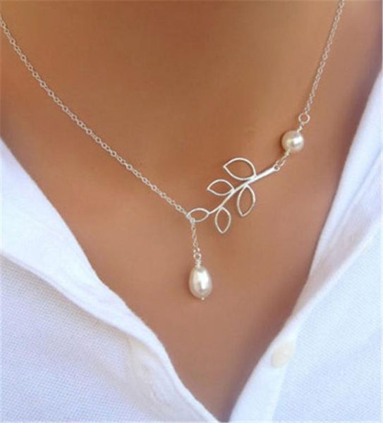 

choker collar necklaces summer fashion style pearl pendant multi layer statement necklace silver gold chunky chain necklace 9 desi5025173, Golden;silver