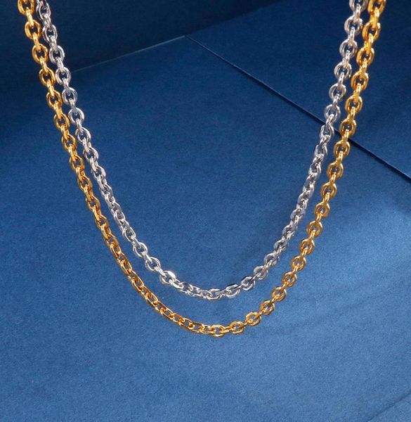 

10pcs whole golden silver stainless steel thin rolo link chain necklace 2mm 18 inch for women welding chain7836417