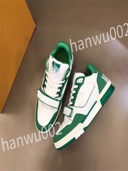 

2023 luxurys designer sneakers calfskin casual shoes reflective vintage leather trainers all-match stylist sneaker leisure shoe lace-up wd23, Black