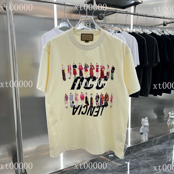 

22ss designer letter printed t shirts tee fashion sweatshirt high street short sleeve summer casual t-shirt breathable men women crew neck t, Black;brown