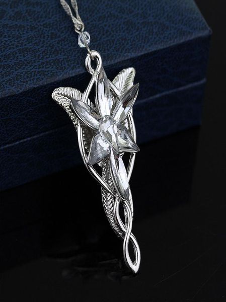

crystal pendant jewelry twilight star princess necklace lord of the rings wizard princess wedding pendant necklaces ps00601402625, Silver