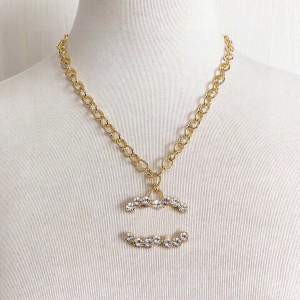 

women's brand jewelry pendant necklace double letter designer ccity gold silver necklaces girl chokers man 76
