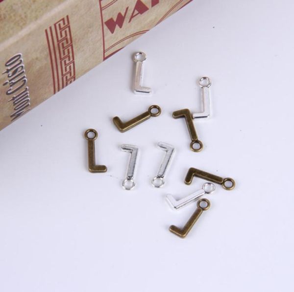 

2015new fashion antique silvercopper plated metal alloy selling az alphabet letter l charms floating 1000pcslot 012x9264610, Bronze;silver
