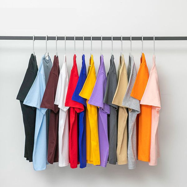 

2023 designer pure cotton t shirts loose oversized short sleeve clothing crew neck casual t shirt summer men women super soft quality tee, White;black