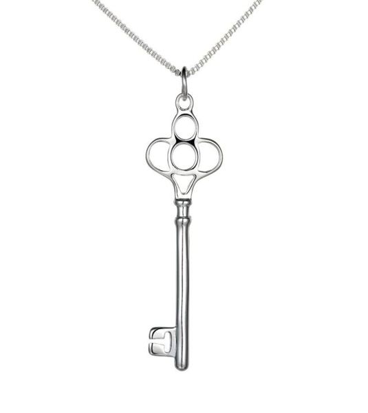 

selling jewelry 925 silver key pendant necklace 10pcslot9645706