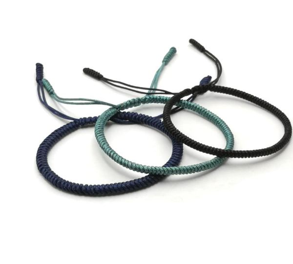 

tibetan buddhist love lucky charm tibetan thread bracelets bangles for women men handmade knots budda rope bracelet1688592, Golden;silver