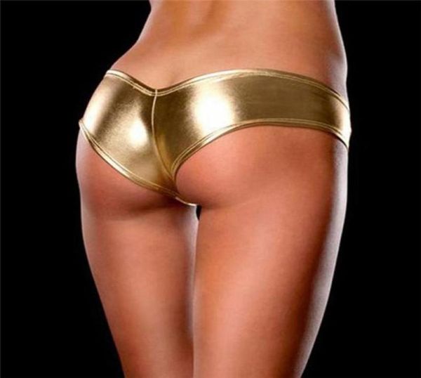 

women039s panties women wetlook lingerie latex thong faux leather elastic pvc catsuit costume ladies mini shorts erotic un5627115, Black;pink