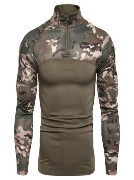 

men039s tshirts men tactical military shirt outdoor hiking hunting jogging clothing camouflage combat long sleeve tight t5090450, White;black