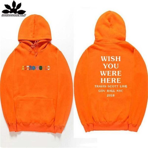 

men's hoodies sweatshirts astroworld fashion letter print hoodie streetwear man and woman pullover sweatshirt scm9, Black