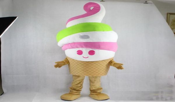 

2019 eva material ice cream mascot costumes cartoon apparel birthday party masquerade5232651, Red;yellow