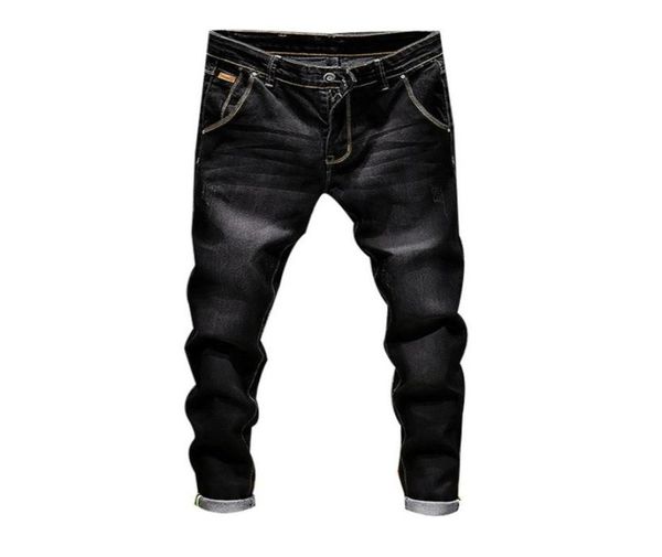 

nibesser brand stretch pants slim fit men casual biker denim jeans male street hip hop vintage trouser skinny pant s101191954064069063, Blue