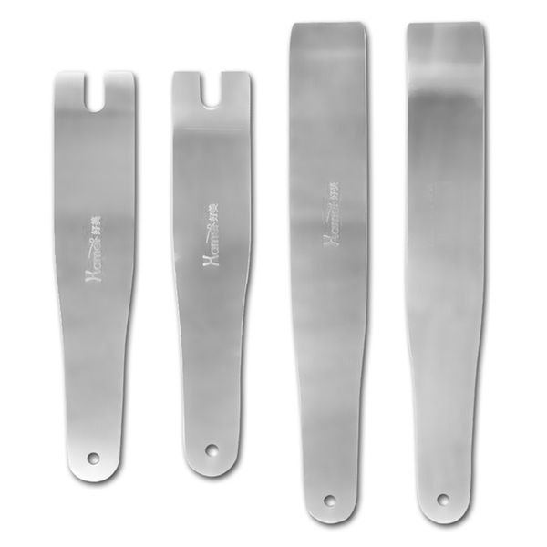 

4 pcs car door clip panel removal tool audio video stereo dashboard dismantle pry tool kit silver tone hm-498a