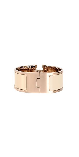 

classic luxury designer h bangle men women 18k rose gold letter bracelets luxury design jewelry colorfast hypoallergenic7935978, Black