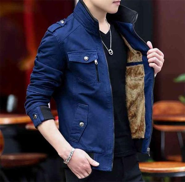 

100 cotton men jacket for spring autumn winter warm jackets men039s coats casual mens military tactical parka workwear outerwe1666145, Black;brown