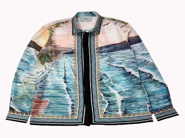 

sound of waves languid long sleeve shirt europe and america1432356, White;black