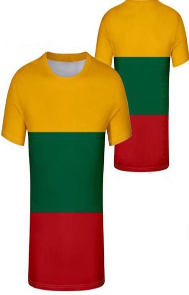 

lithuania youth student custom made name number t shirt national flag personality trend wild couples casual t shirt5674552, White;black