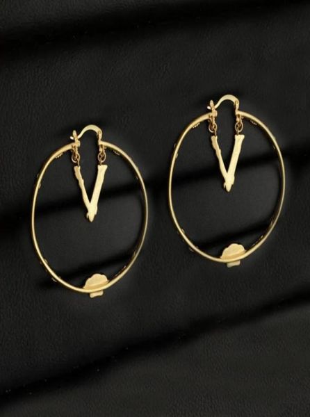 

fashion hoop charm earrings aretes orecchini for women jewelry party wedding lovers gift jewelry engagement with box70892565104254, Golden