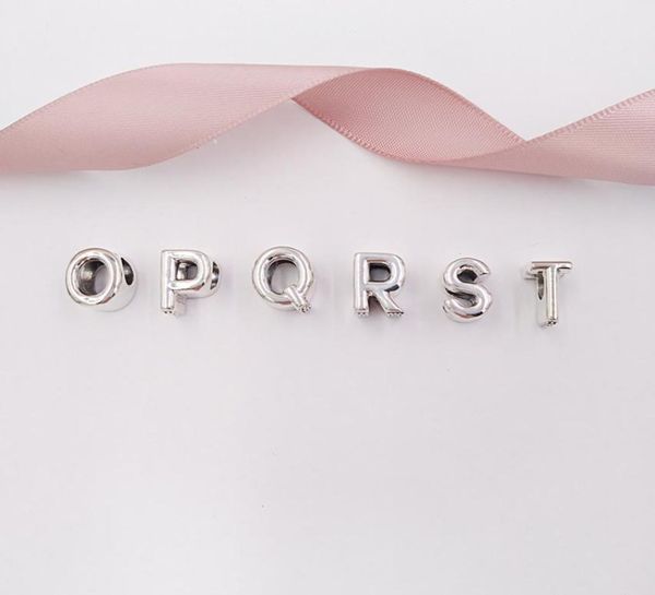 

andy jewel authentic 925 sterling silver beads letter o-t charm charms fits european style jewelry bracelets & necklace 7974698457242, Black