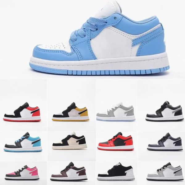 

kids shoes jumpman 1s basketball 1 toddlers boys girls designer mid chicago sneakers children royal obsidian kid toddler baby outdoor shoe, Black