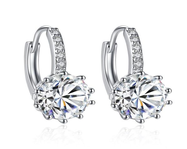 

pryme selling square crystal stud errings for women party queen 10 color jewelry wholes2722600, Golden;silver