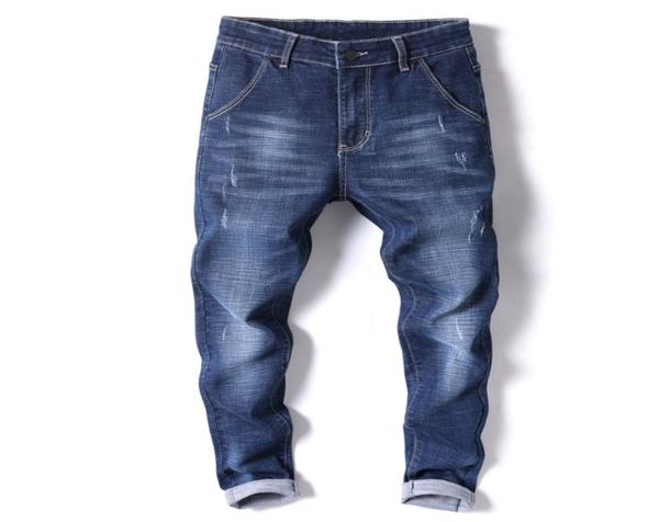 

men039s jeans 2021 cotton men denim trousers soft mens pants spring autumn jean fashion large big6254253, Blue