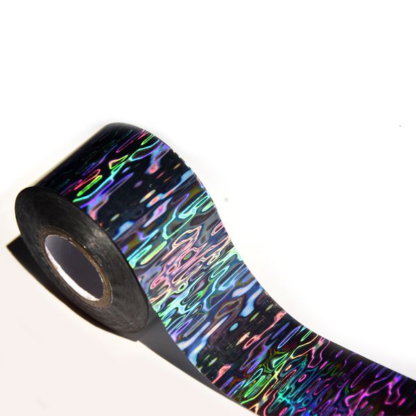 

stickers decals 120meters holographic nail art transfer foil sticker laser silver for fishing lure diy 230712, Black
