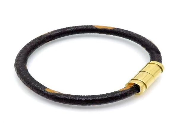 

couple bracelet titanium steel bracelets men and women plating checkerboard tide brand leather gift1316895, White