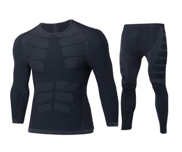 

male thermo underwear and bottoms warm long johns winter thermal underwear sets men long johns3677754, Black;white