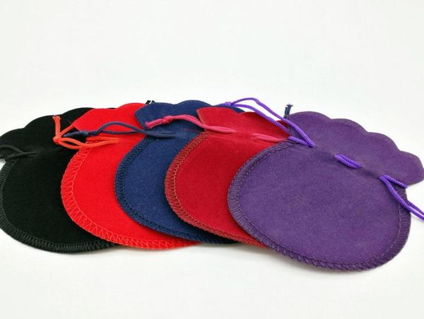 

gift box organizer 200pcs 7x8cm red velvet drawstring bagjewelry bagchristmaswedding bag7457366, Pink;blue