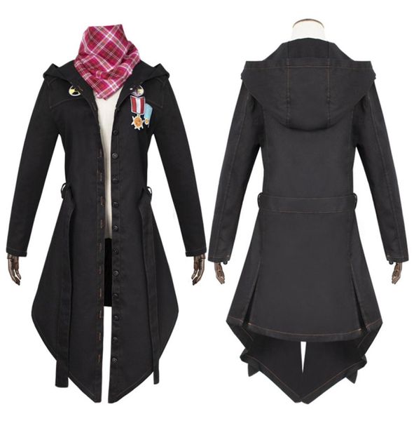 

cosplay costumes game pubg playerunknown039s battlegrounds pubg hooded jacket cloak middle ages trench sets6872545, Black;red
