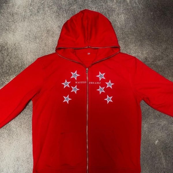 

women s hoodies sweatshirts american oversized hoodie men and women goth print zipper fall winter ins hip hop fashion casual sweatshirt 2307, Black