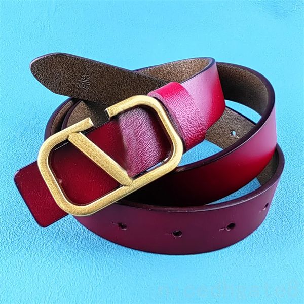 

womens belt designer leather belt for mens designer v letter metal buckle retro cinturones solid color brown cintura trendy designer belt wo, Black;brown