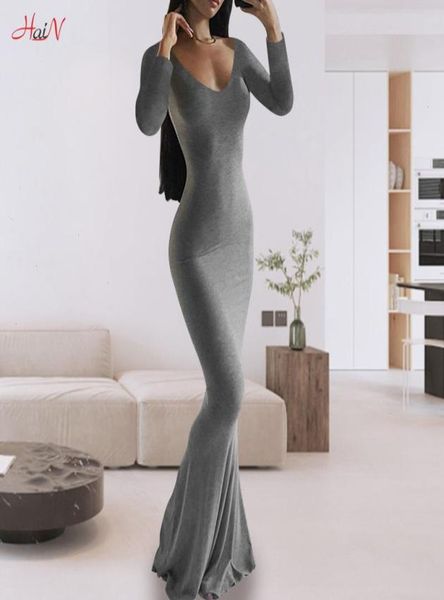 

autumn women oneck skims casual dresses flat for bodycon maxi dress spring6890032, Black;gray