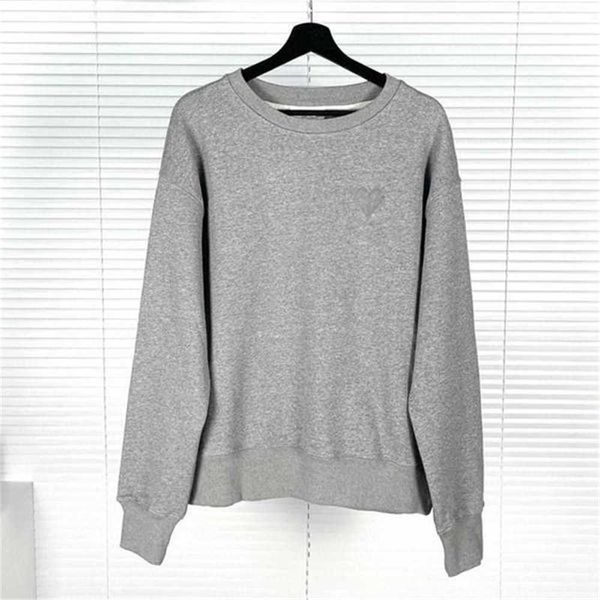 

22ss cotton paris designer hoodie mens skateboard sweatshirts long sleeve shirts hoodies women embroidery love printed letter thick rce7, Black