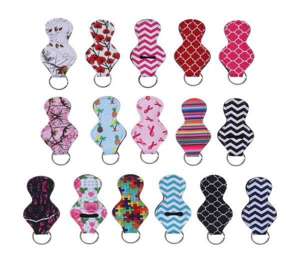 

16pcs elegant durable multi functional keyring lipstick holder keychain lip balm holder keychain for lady girls women bags purse9298670, Slivery;golden