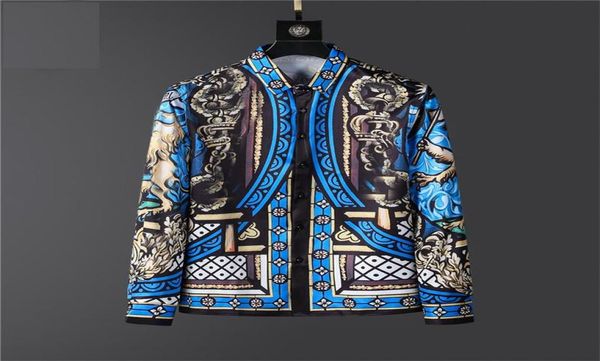 

2023 luxury designer men039s shirts fashion casual business social and cocktail shirt brand spring autumn slimming the most fas1586792, White;black