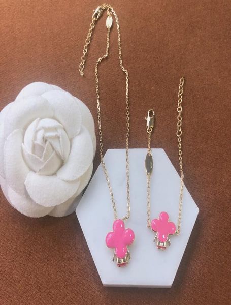 

designer necklace bracelet luxury brand l set jewelry fashion vintage chain jewelry ladies valentine039s day gift35195248, Black