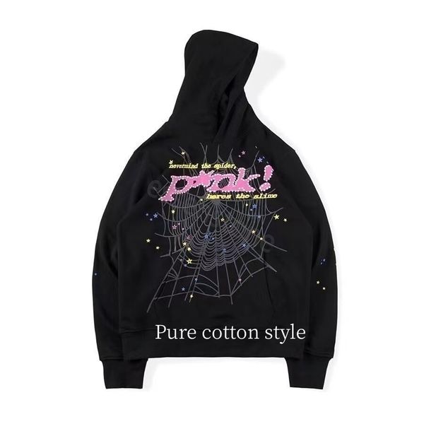 

spider hoodie mens hoodies sweatshirts 23ss new sky blue sp5der hoodie men women hip hop young thug world wide 555555 sweatshirts print pull, Gray