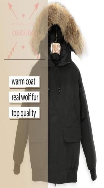 

fashion design men winter coats down jackets homme outdoor jassen big fur hooded fourrure coat doudoune parka classic warm r cotto9112330, Black