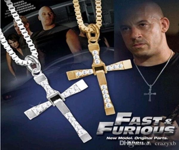 

famshin fast and furious 6 7 hard gas actor dominic toretto cross necklace pendantgift for your boyfriend4020061, Silver
