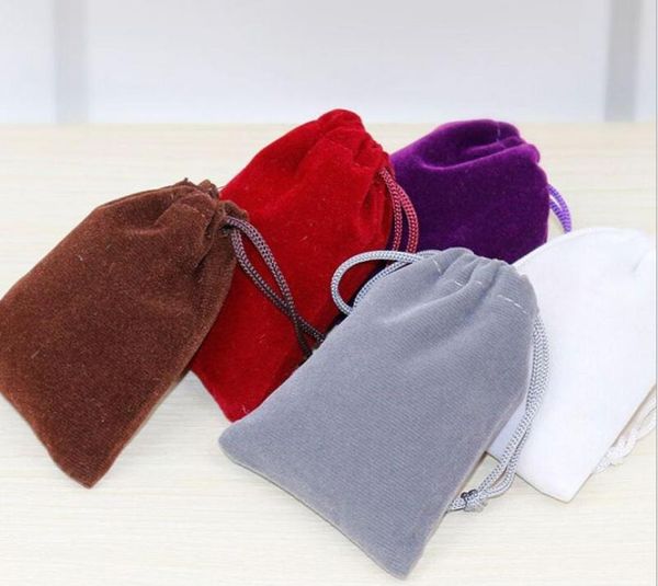 

velvet gift pouch 9x12cm35 x 475 inch pack of 50 necklace bracelets bangle jewelry makeup drawstring bag4410136, Pink;blue