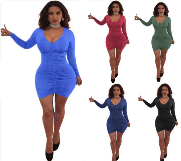 

bodycon dresses longsleeved fashion vneck women dress fashion lady brand summer bodycon club dresses 6434996, Black;pink