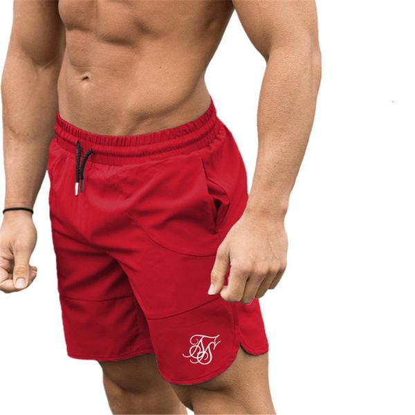 

mens shorts sik silk fitness bodybuilding man summer gyms workout male breathable mesh quick dry sportswear jogger beach short pants 230712, White;black