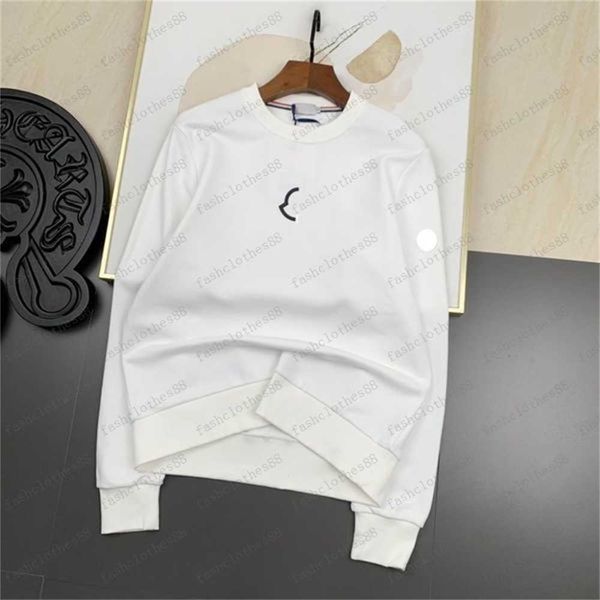 

men's designer hoodie with embroidered badge on chest women's sweatshirt z2hs, Black