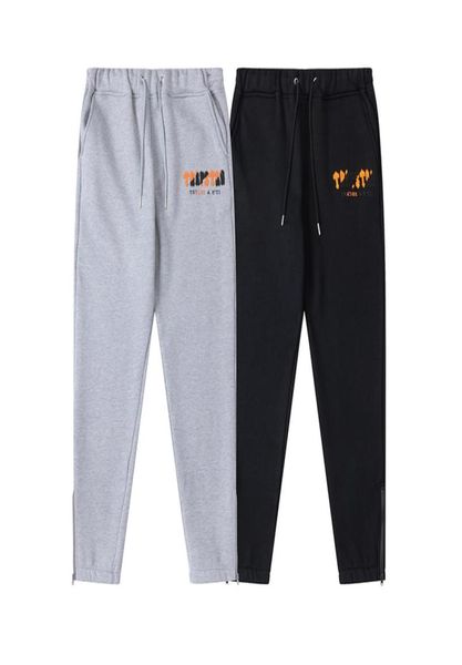 

men039s pants embroidered lettering breathable womens sweatshirt sporty label full track and field jogging pants m1646622, Black