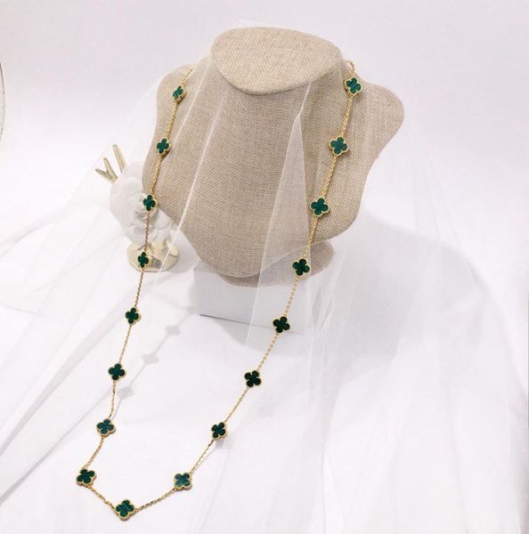 

2020 luxury jewelry for women natural shellagatemalachiteus 20 clover flower four leaf jewelry 6848132, Silver