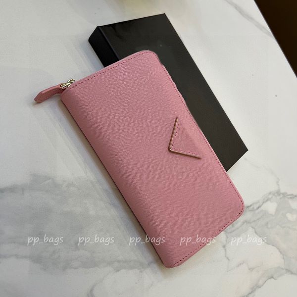 

long wallet card holder purse woman mens wallets designer coin purses zipper pouch genuine cowhide leather clutch bags, Red;black