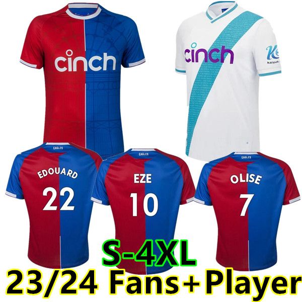 

s-4xl 23 24 crystal olise soccer jerseys palace zaha eze j.ayew away maillots de foot benteke milivojevic mateta andersen gallagher fasn pla, Black;yellow