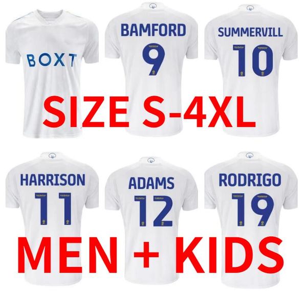 

23 24 bamford llorente rodrigo leeds unitedes soccer jerseys 2023 2024 adams aaronson harrison sinisterra james maillots de football kids ki, Black;yellow